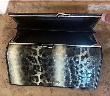 женские кошельки клатчи: Qadın cüzdanları seti - 3 ədəd cüzdan: rəngli jurnalkolaj naxışlı — 8