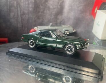 metbex tavan modelleri: Коллекционная модель Ford Mustang GT Bullit darkgreen 1968 Steve — 15