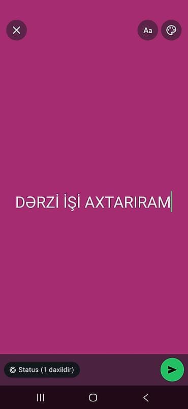 stomatoloq axtariram: Dərzi işi axtarıram - Qadın və kişi geyimlərinin kəsimi, tikilişi və — 1