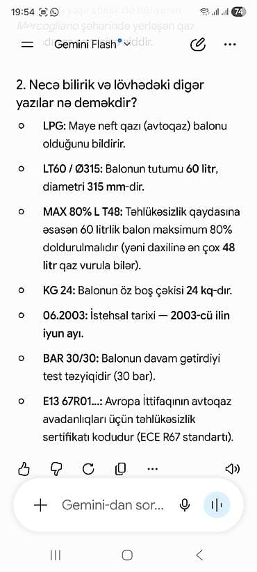 universal pult: Məhsul: Avtomobil üçün LPG (mayə avtoqaz) balonu və multiventil — 3