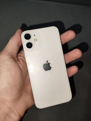 мини телефон: IPhone 12 mini, 128 GB, Ağ, Face ID — 1