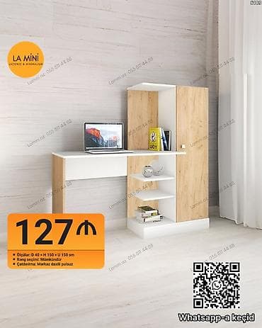 Künc masa, Polkalı, Siyirməsiz, Sadə laminat, Zəmanətsiz, Kredit yoxdur