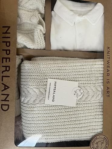 Kombinezonlar: Nipperland körpə dəsti – krem/şıx krem rəngdə toxunma kolleksiya — 5