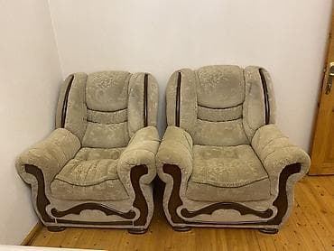 Klassik üslubda 3 nəfərlik divan + 2 ədəd kreslo dəsti. - Rəng: açıq — 2
