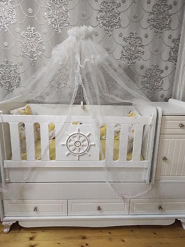 royal matras: Oğlan və qız üçün, Dördbucaq, Beşik, Dəst ilə, Matras ilə, Yellənmə mexanizmsiz — 4