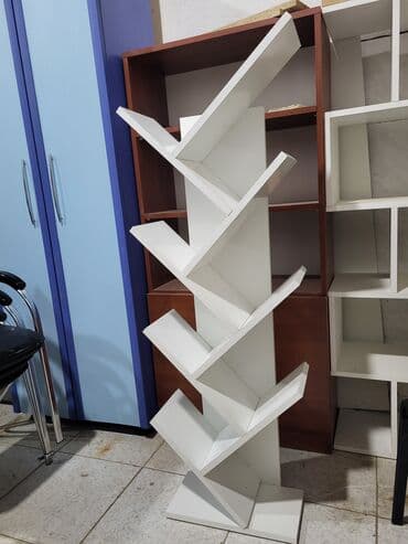 esyalari duzmek ucun yer: Kitab refi . Yenidir . ✅️ parlaq Ağ reng . keyfiiyetli materyaldan — 5