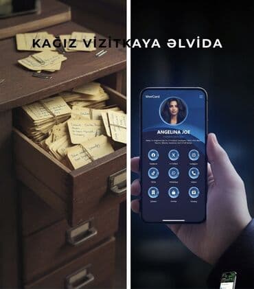 Tikinti ixtisasları: WeeCard – Rəqəmsal vizitkart Vizit kartın artıq cibində deyil — 3