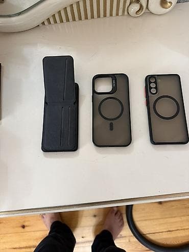 iphone 12 satilir: Telefon üçün 3 ədəd qoruyucu kabura dəsti - 1 ədəd qapaqlı (foliolu) — 1