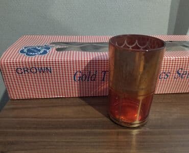 pon pon yumurtası: Stəkanlar, rəng - Narıncı, Şüşə, 6 ədədli dəst — 3