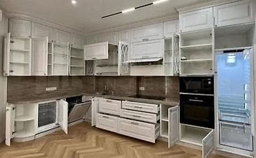 Sifarişlə mətbəx dəsti, Özü çəkən petlələr, MDF, Kredit yoxdur, Pulsuz çatdırılma, Rayonlara çatdırılma