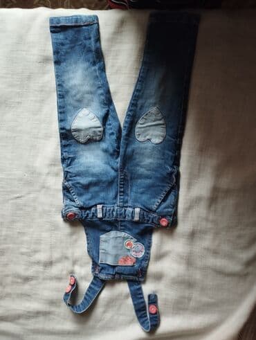 qizlar ucun ketalar: 1 yaşdan 2 yaşa qədər qızlar üçün cibli cins şalvar. əla vəziyyətdə — 1