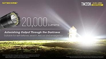 NITECORE TM20K fənər - İşıq axını: 20,000 lümen (qutuda qeyd olunub) — 6