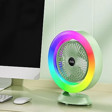 ventil: LED İşıqlı Masaüstü Sərinkeş S27 | Colorful Lighting Fan . ❄️ Sərinlik — 4