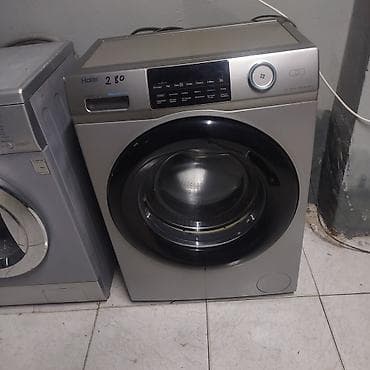 ремонт iphone: Haier önyükləməli paltaryuyan maşın - Rəng: metalik boz, qara ön — 1