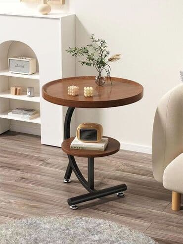 mini stol: Jurnal masası, Yeni, Açılmayan, Taxta, Yumru masa — 5