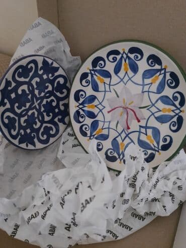 semra qab. qacaq instagram: Boşqablar, 2 ədədli dəst, Keramika — 1