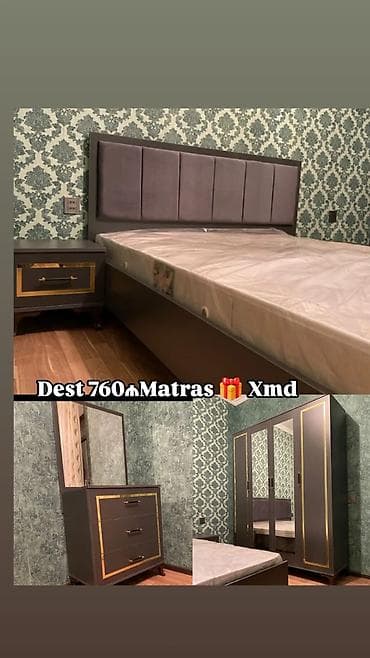Yataq otağı dəsti – tam komplekt Komplektə daxildir: - 1 ədəd çarpayı