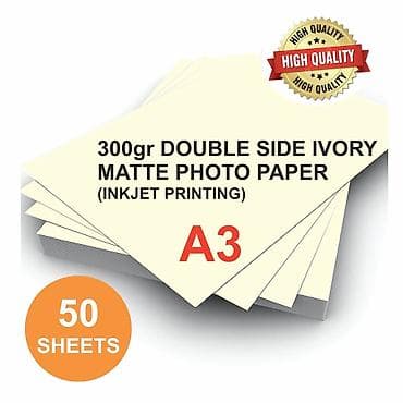 Epson, HP, Canon printerlərində çap etmək üçün A3 formatında fik dişi