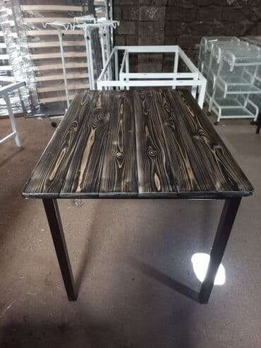 toxunma saplar satisi: Yeni, Dördbucaq masa, 4 stul, Açılmayan, Stullar ilə, Taxta, Azərbaycan — 7