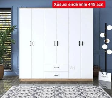 Açılan, 5 qapı Düz dolab, Qarderob, paltar dolabı