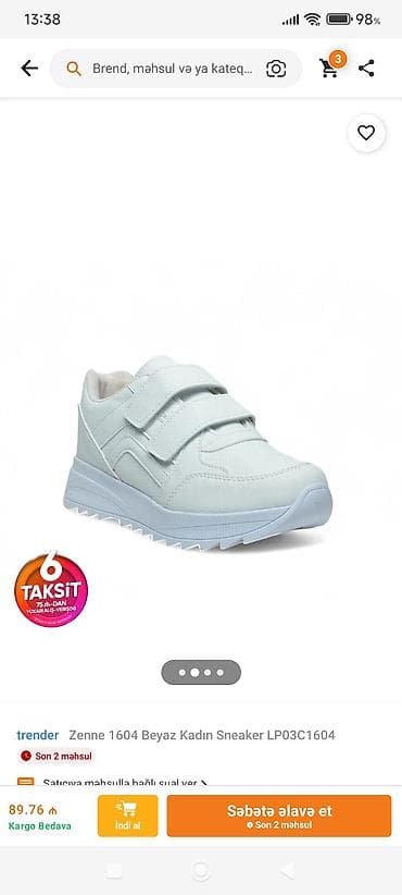 şanel krosovkalar: Ölçü: 38, rəng - Ağ, Yeni — 2