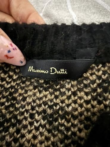 kolej jaket: Massimo Dutti qadın kardiqanı qapalı yaxalıqlı, düyməli kardiqan — 2