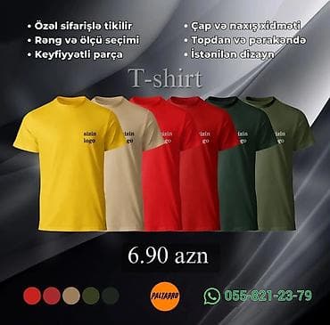 gialuron krem: T-shirt – fərdi sifarişlə hazırlanır. - Rəng və ölçü seçimi mövcuddur — 1
