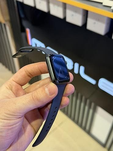 Смарт браслеты: Смарт часы, Apple, Водонепроницаемый, цвет - Черный — 3