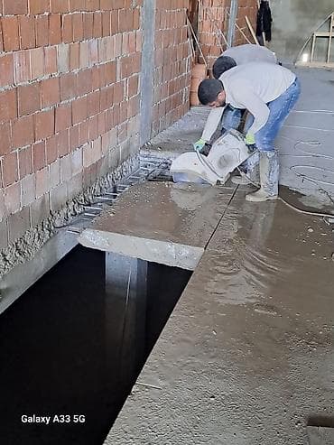 Beton kəsimi və deşmə xidməti - Dəqiq və təmiz kəsim: divar, döşəmə