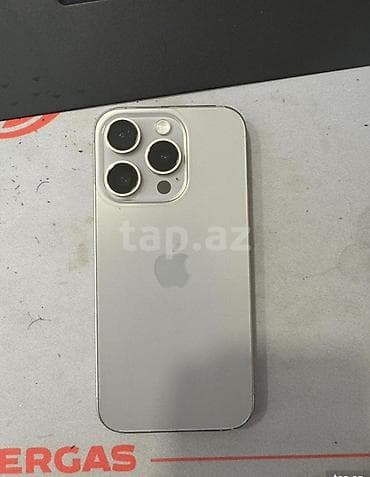 IPhone 15 Pro, 256 GB, Natural Titanium, Face ID lalafo.az -da IPhone 15 Pro, 256 GB, Natural Titanium, Face ID