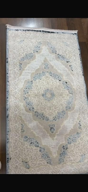 Xalça – klassik naxışlı, açıq bej və mavi tonlarda - Ölçü: təxmini