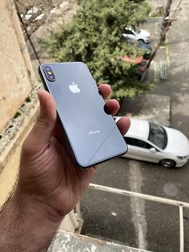 ipone x: IPhone X, 64 GB, Qara, Face ID — 3