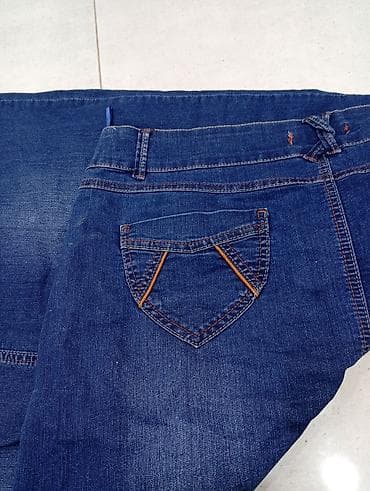 Юбки: Миди Юбка, Джинс, 3XL — 4