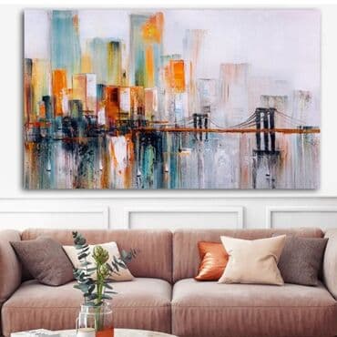 menzere sekiller: Mənzərə. Tək tablo. Ölçü istəyə görə dəyişə bilər. Təbii kətan — 8