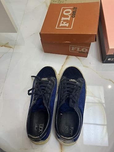 женские кроссовки puma suede: Размер: 37, цвет - Синий, Б/у — 3