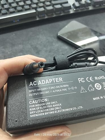 ucuz notebook: AC Adapter – noutbuk üçün şarj cihazı Texniki göstəricilər: - Giriş — 4