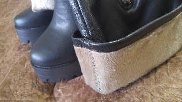 утепленные резиновые сапоги: Ölçü: 39.5, rəng - Qara, Yeni — 3