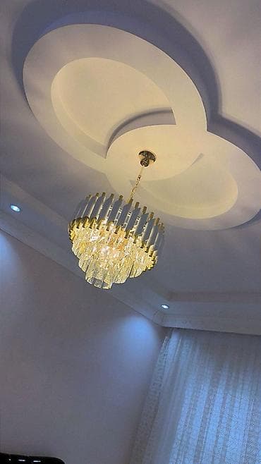 Çılçıraq, 10 və daha çox lampa, Xrustal