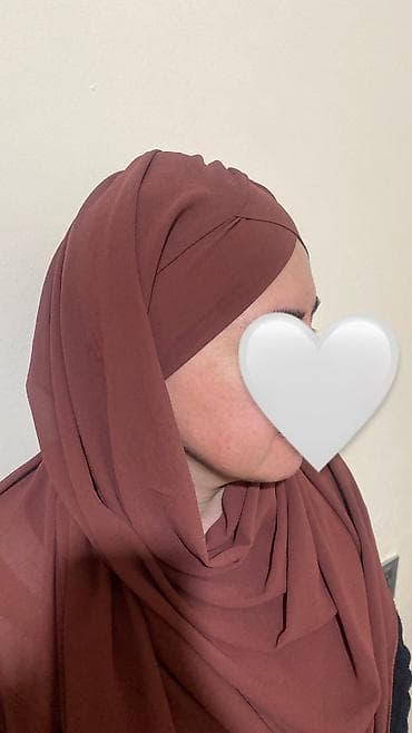 hicab modelleri: Turbana bənzər hazır bağlanan hicab – tünd qəhvəyi (kakao) rəng — 1