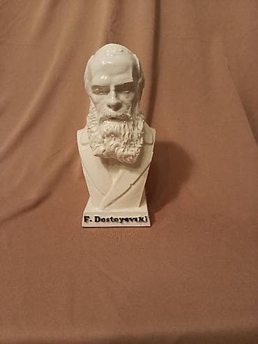 statuetka heykel: Fiqur, Gips, rəng - Ağ — 6