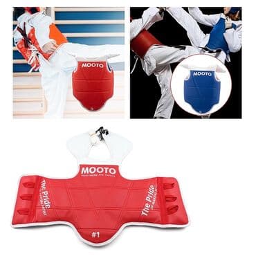 i̇dman aləti: Taekvondo sinəliyi "Mooto". Razmerləri var: 0-1-2-3-4 Metrolara və — 6