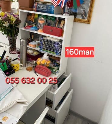 yazı masası qiyməti: Yeni, İşçi üçün, Dördbucaq masa — 4