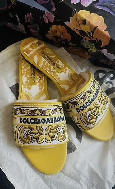 sendel: Dolce & Gabbana, Ölçü: 37, rəng - Sarı, Yeni — 1