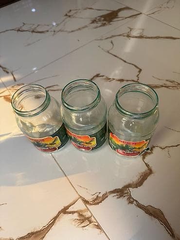 Şüşə bankalar dəsti Məhsul təsviri:Tezeside var işlenmişide var lalafo.az -da Şüşə bankalar dəsti Məhsul təsviri:Tezeside var işlenmişide var