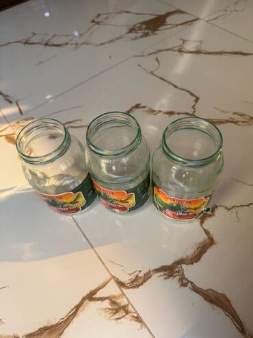 Столовые приборы: Şüşə bankalar dəsti - Məhsul: müxtəlif həcm və formalarda şüşə — 3