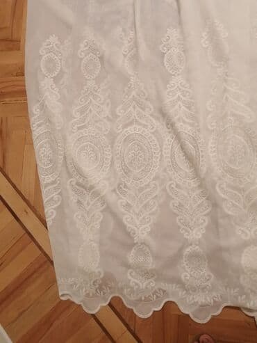 Rum ştorları: 4metr karniz üçün 10metrden qoşa sklad tikilmiş kətan pərdə — 2