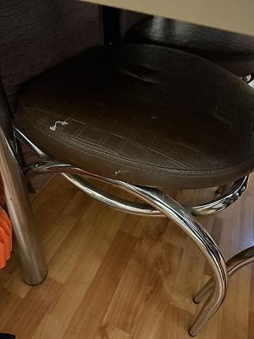 pedikur stulu: Mətbəx üçün, Açılan, Kvadrat masa, 4 stul — 3