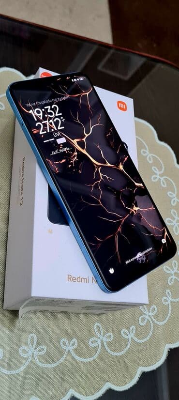note 13 plus: Redmi Note 12, 256 GB, rəng - Göy, Zəmanət, Sensor, Barmaq izi — 2