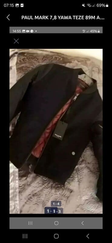 PAUL MARK uşaq gödəkçəsi - Ölçü: 7-8 yaş - Model: bomber tipli lalafo.az -da PAUL MARK uşaq gödəkçəsi - Ölçü: 7-8 yaş - Model: bomber tipli