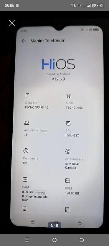dekorativ kamin: Tecno Spark 10 4G, 128 GB, rəng - Qara, İki sim kartlı — 3